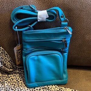 Stylish Blue Crossbody Bag